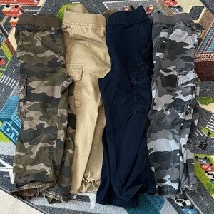 Children’s Place Camo and Solid Cargo Pants Set of 4